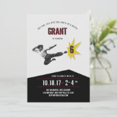 武術アーツクンフーカラテ誕生日招待状 招待状 (スタンド正面)