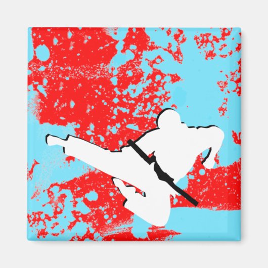 武術アーツグランジ：シルエット： マグネット (正面)