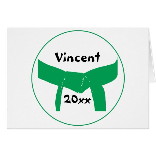 武術アーツグリーンベルト (正面横)