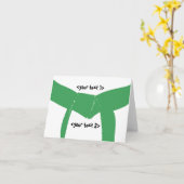 武術アーツグリーンベルト カード (黄色い花)