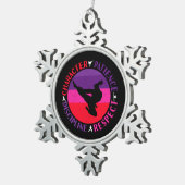 武術アーツコアバリュー – 空手 スノーフレークピューターオーナメント (右)