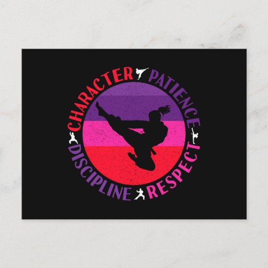武術アーツコアバリュー – 空手 ポストカード (正面)