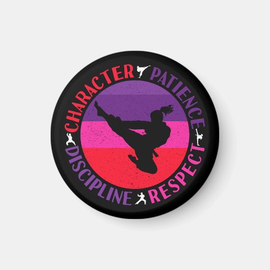 武術アーツコアバリュー – 空手 マグネット (正面)