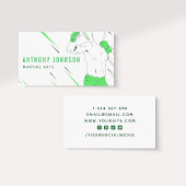 武術アーツコーチボクシングファイティングコンバットスポーツ 名刺