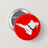 武術アーツシルエット 缶バッジ (正面&裏面)