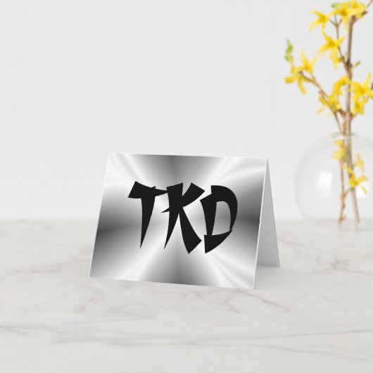 武術アーツシルバーTKD カード (黄色い花)