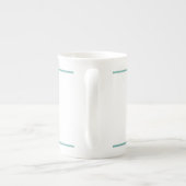 武術アーツジャパン空手キックシルエット ボーンチャイナマグカップ (裏面)