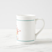 武術アーツジャパン空手キックシルエット ボーンチャイナマグカップ (右)