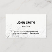 武術アーツスクールブラックベルトマスター 名刺 (裏面)