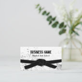 武術アーツスクールブラックベルトマスター 名刺 (スタンド正面)