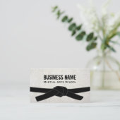 武術アーツスクール空手道場ブラックベルトマスター 名刺 (スタンド正面)