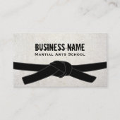 武術アーツスクール空手道場ブラックベルトマスター 名刺 (正面)