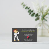 武術アーツスクール 名刺 (スタンド正面)