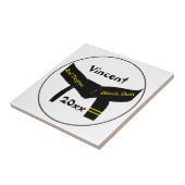 武術アーツセカンドディグブラックベルトタイル タイル (側面)