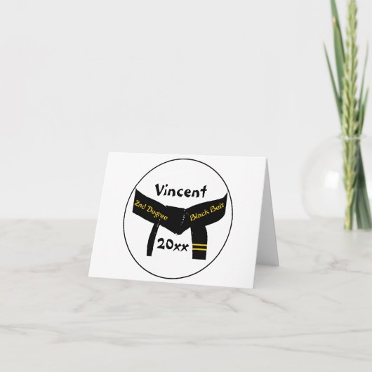 武術アーツセカンドディグブラックベルト カード (正面)