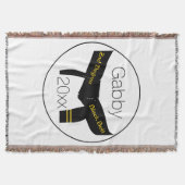 武術アーツセカンドディグブラックベルト スローブランケット (正面)