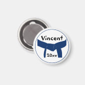 武術アーツダークブルーベルト マグネット (正面/裏面)