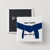 武術アーツダークブルーベルト 缶バッジ (正面&裏面)