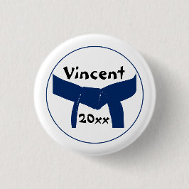 武術アーツダークブルーベルト 缶バッジ