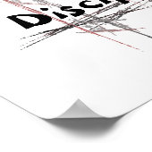 武術アーツテコンドテネッツ自己規律 ポスター (角)