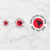 武術アーツテーマ空手バースデーパーティー紙吹雪 コンフェッティ (正面)