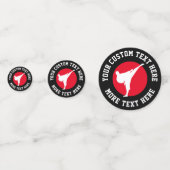 武術アーツテーマ空手バースデーパーティー紙吹雪 コンフェッティ (裏面)