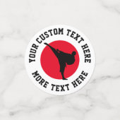 武術アーツテーマ空手バースデーパーティー紙吹雪 コンフェッティ (スモール正面)