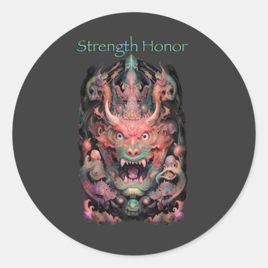 武術アーツドラゴン ラウンドシール (正面)