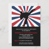 武術アーツバースデーパーティ招待状 招待状 (正面)