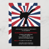 武術アーツバースデーパーティ招待状 招待状 (正面/裏面)