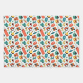 武術アーツパターン(カラフル) ラッピングペーパーシート (正面3)