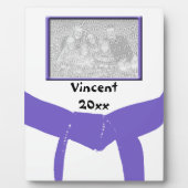 武術アーツパープルベルトフォトキープサケ フォトプラーク (正面)