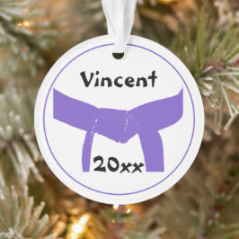 武術アーツパープルベルト オーナメント