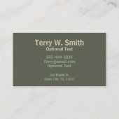 武術アーツビジネスカード 名刺 (裏面)