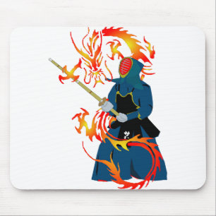 武術アーツファランドスティックファイティングドラゴン マウスパッド