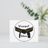 武術アーツファーディグブラックベルトポストカード ポストカード (スタンド正面)