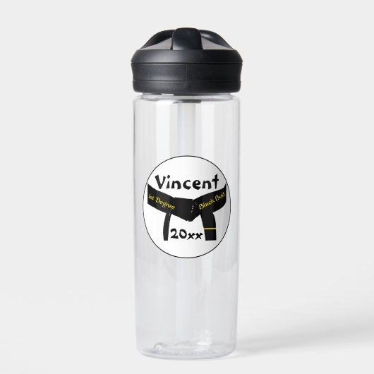 武術アーツファーディグブラックベルト ウォーターボトル (正面)