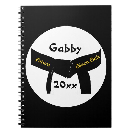 武術アーツフューチャーブラックベルト ノートブック (正面)