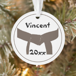 武術アーツブラウンベルトデイテッド オーナメント