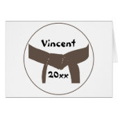 武術アーツブラウンベルト (正面横)