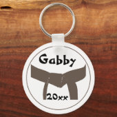 武術アーツブラウンベルト キーホルダー (正面)