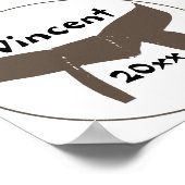 武術アーツブラウンベルト ポスター (角)