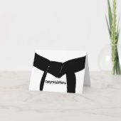 武術アーツブラックベルトおめでとう カード (正面)