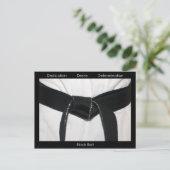 武術アーツブラックベルトおめでとう ポストカード (スタンド正面)