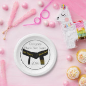 武術アーツブラックベルトテストパーティーおめでとう ペーパープレート (パーティー)