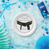 武術アーツブラックベルトテストパーティーおめでとう ペーパープレート (パーティー)