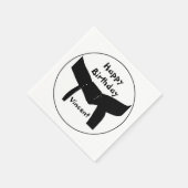 武術アーツブラックベルトバースデーパーティー スタンダードカクテルナプキン (角)