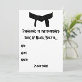 武術アーツブラックベルトプロモーション試験招待状 招待状 (スタンド正面)