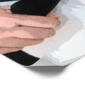 武術アーツブラックベルト献身やる気を起こさせる ポスター (角)