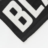 武術アーツブラックベルト空手柔術実武元道 フリースブランケット (角)